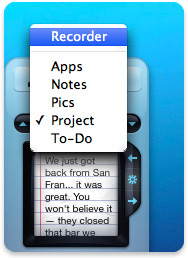 accessing the Clipboard recorder